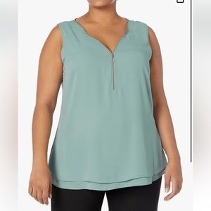 City Chic Teal Sleeveless Top XXL/24